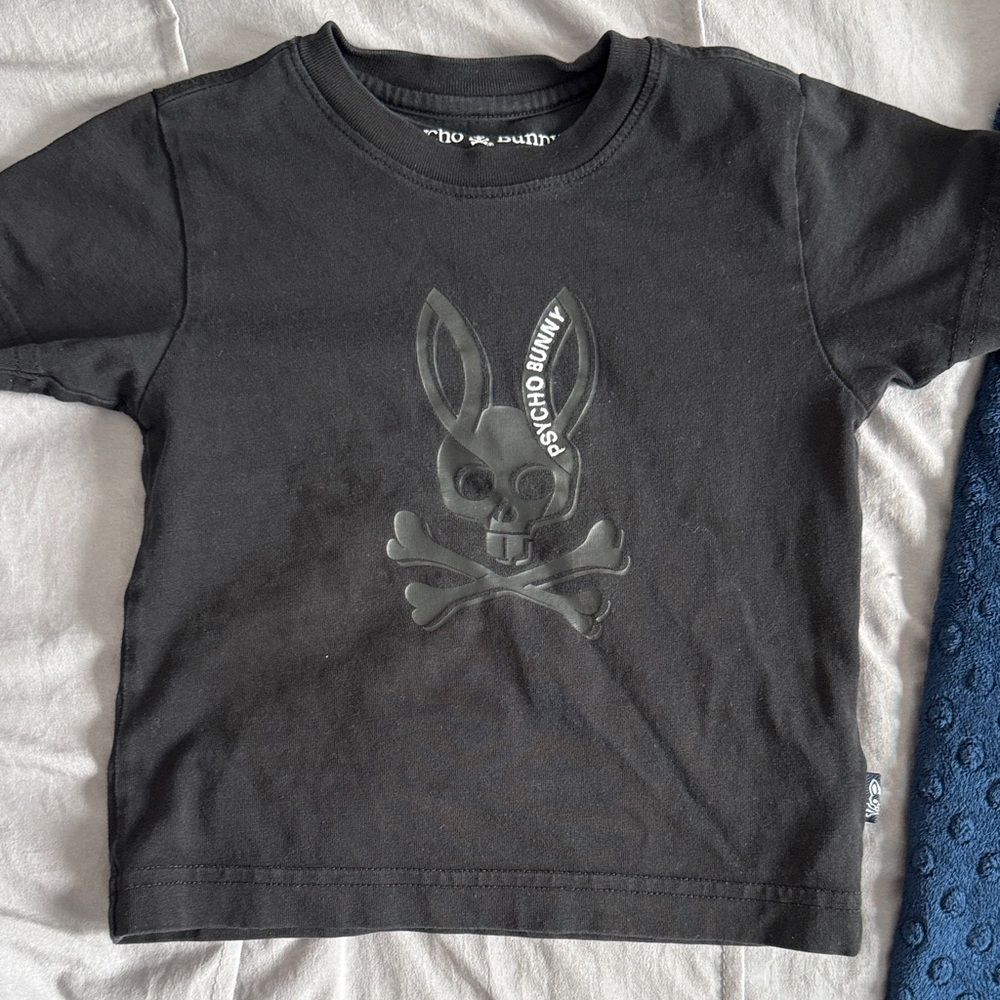Psycho Bunny Kids Charcoal Tee